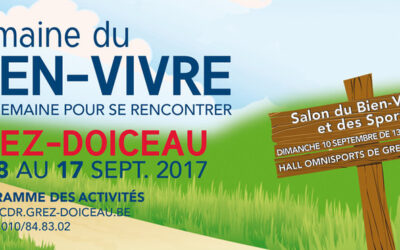 La semaine bien-vivre à Grez-Doiceau débute de 8 septembre