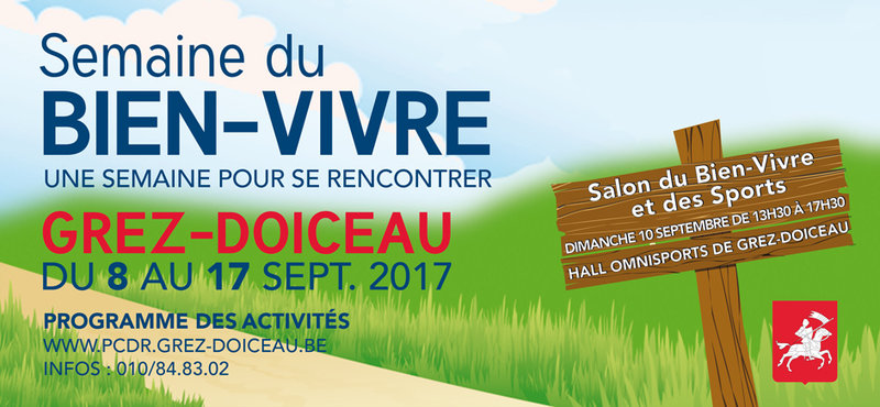 La semaine bien-vivre à Grez-Doiceau débute de 8 septembre