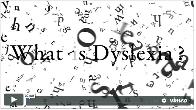 La dyslexie en animation typographique
